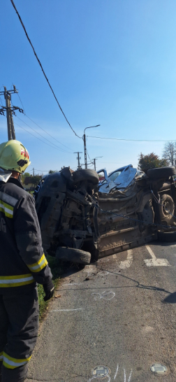 	A Hajdúnánáson történt tragikus baleset roncsa