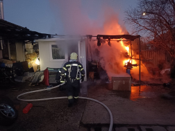 tűz az Acsádi úton