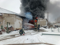 tűzeset Ebes közelében