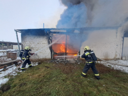 tűzeset Ebes közelében