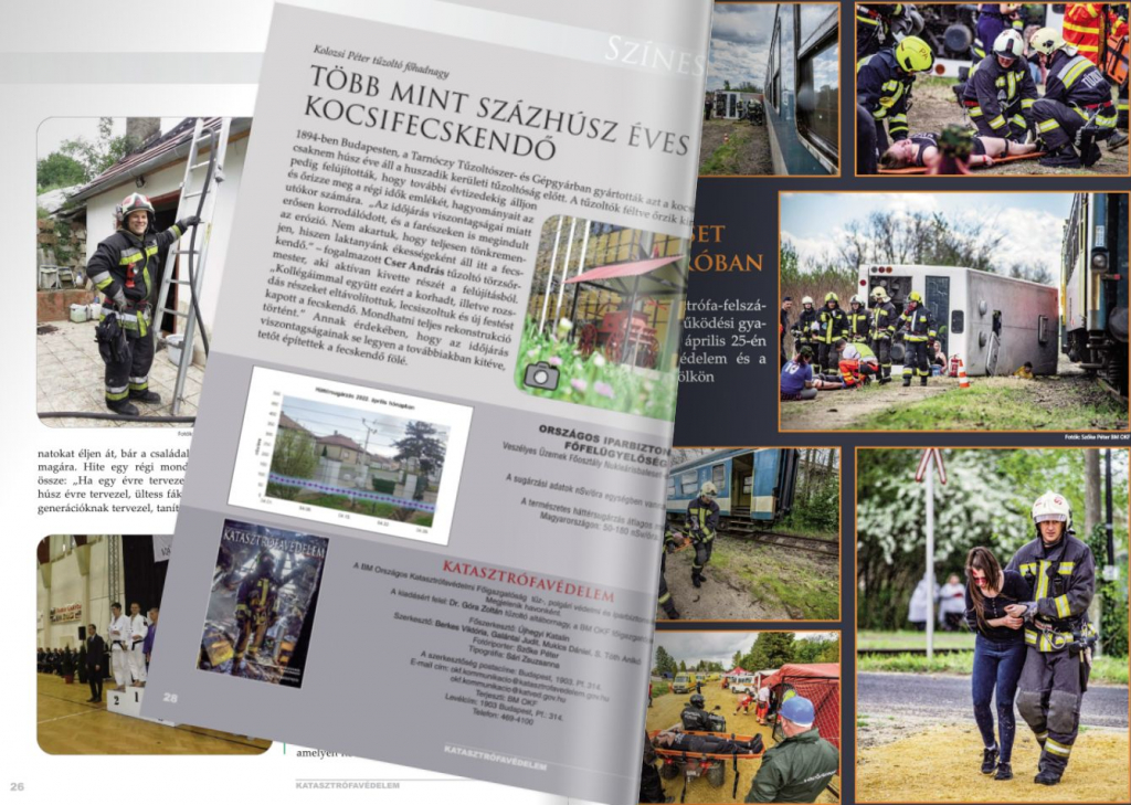 A BM Országos Katasztrófavédelmi Főigazgatóság tűz-, polgári védelmi és iparbiztonsági magazinja